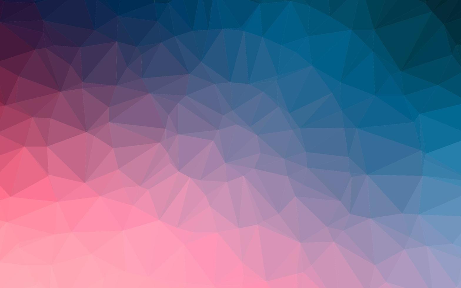 Dark Blue, Red vector shining triangular background.