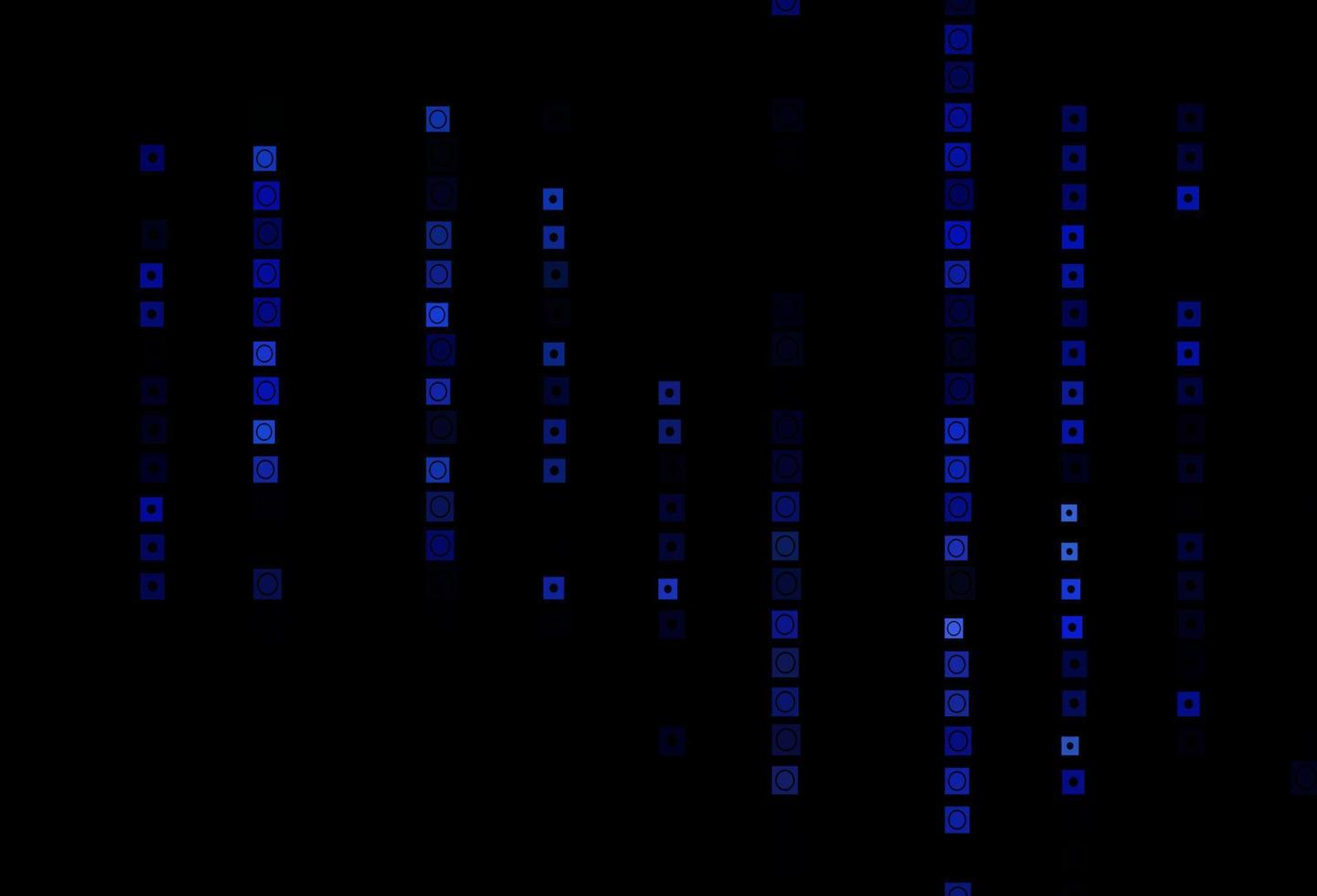 Dark BLUE vector texture in rectangular, circular style.