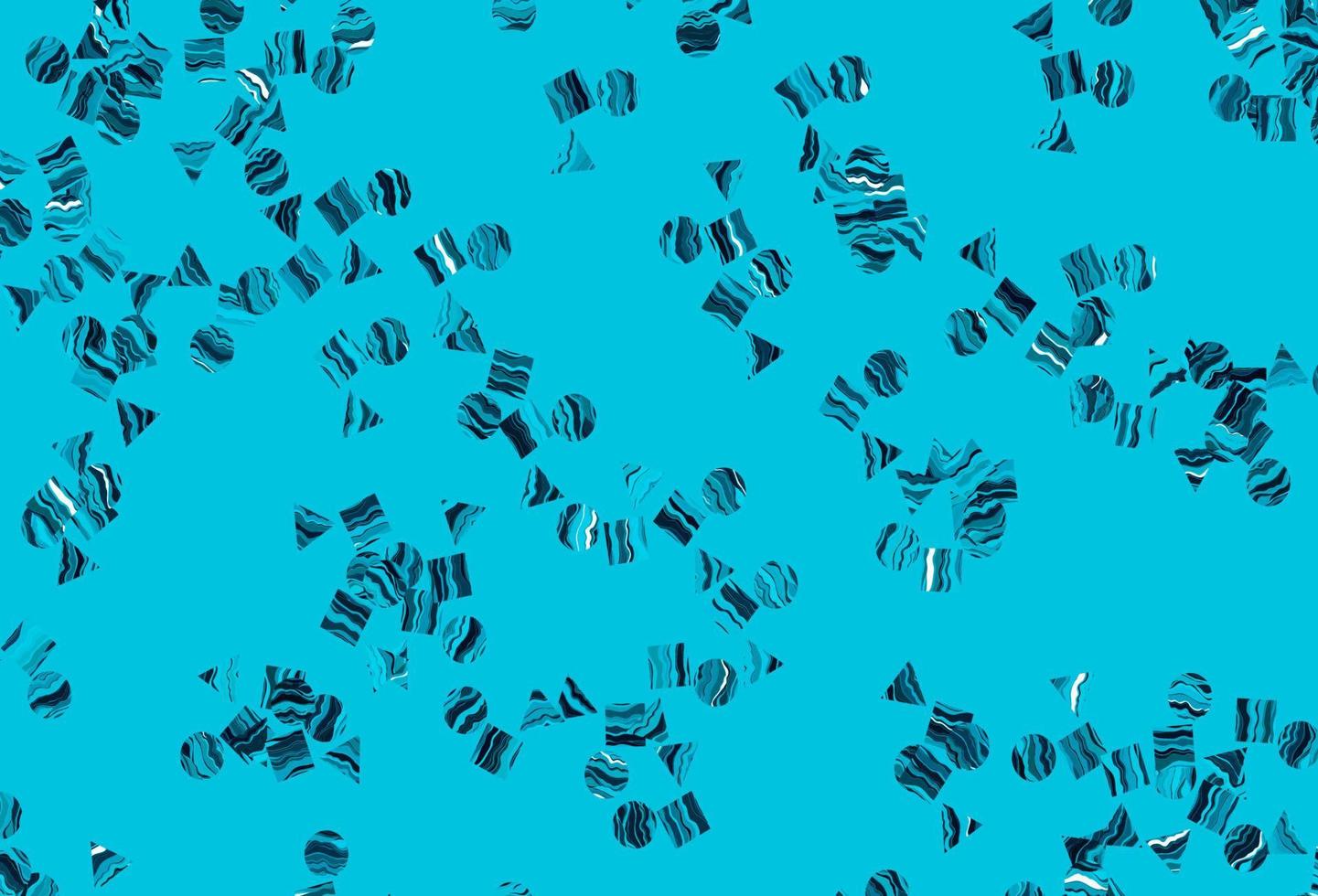 Light BLUE vector pattern in polygonal style with circles.