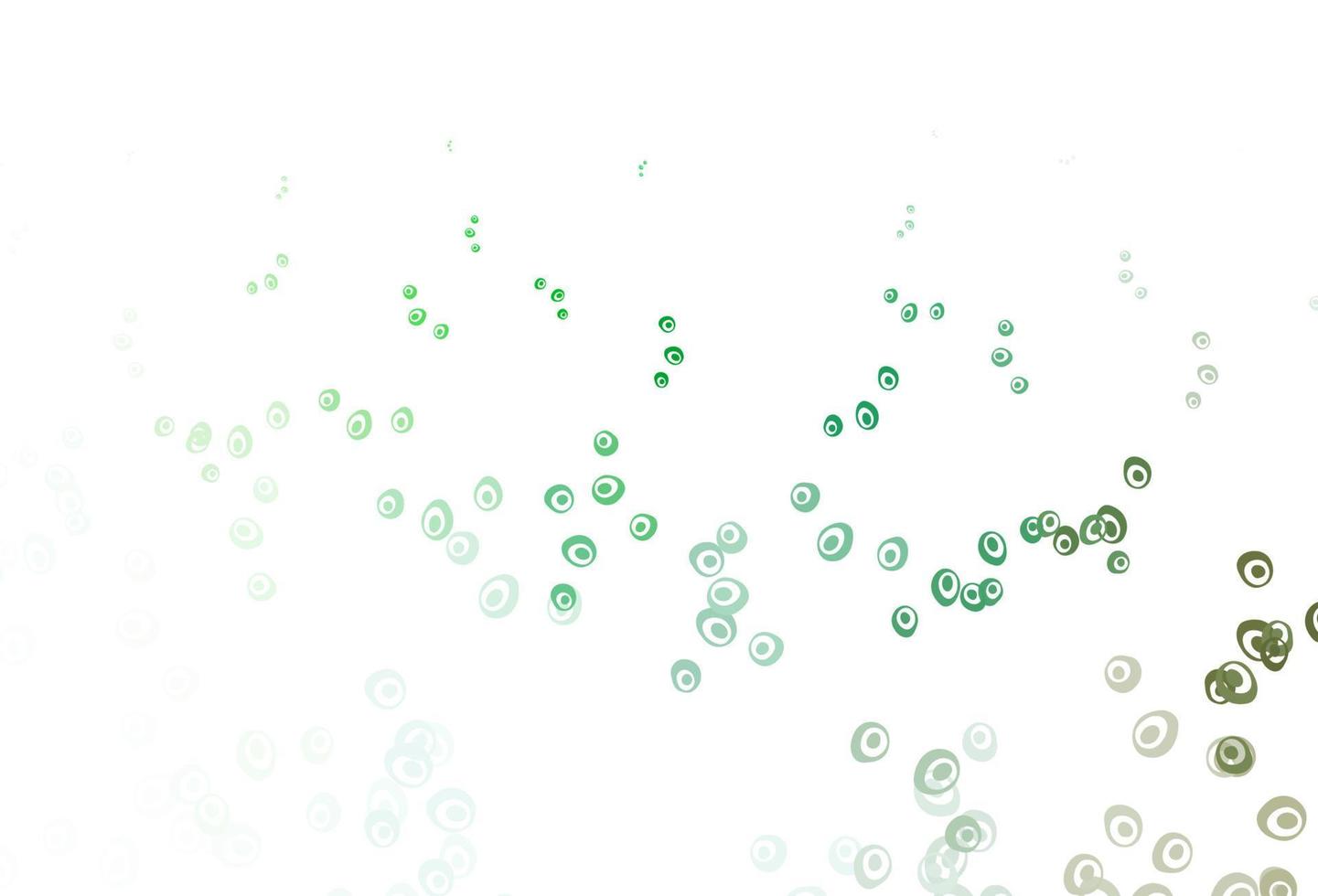 Light Green vector cover with spots.