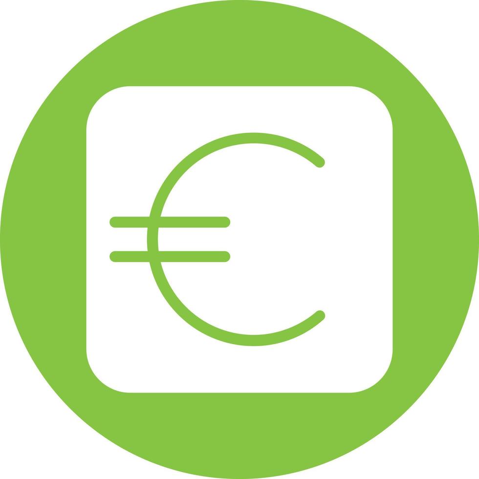 diseño de icono de vector de signo de euro