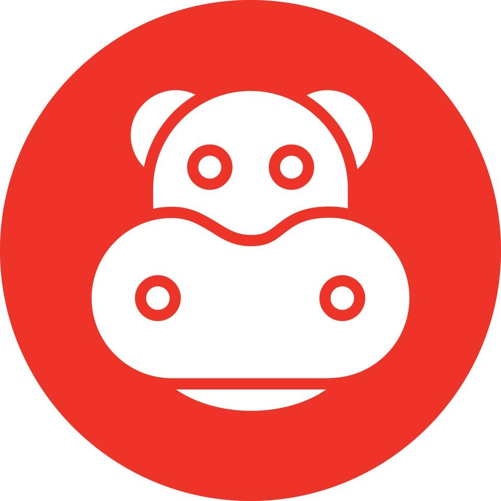 Hippo Vector Icon Design