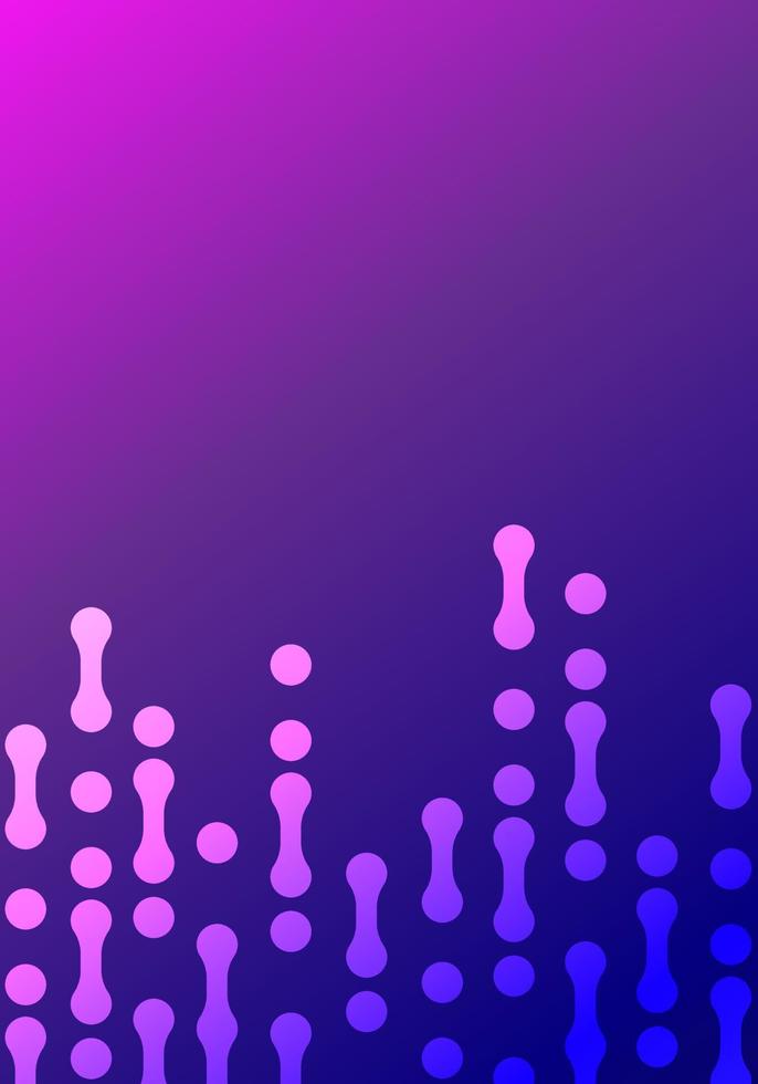 fondo abstracto púrpura con forma de gotas de agua que fluyen hacia arriba vector