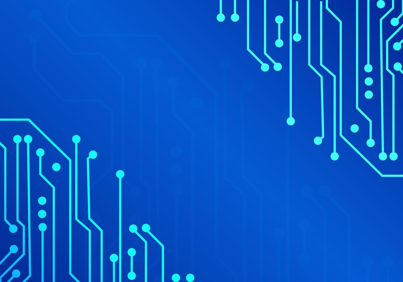 el fondo de la placa de circuito representa la imagen de una conexión de datos moderna. es una tecnología que es popular en todo tipo de dispositivos eléctricos. vector