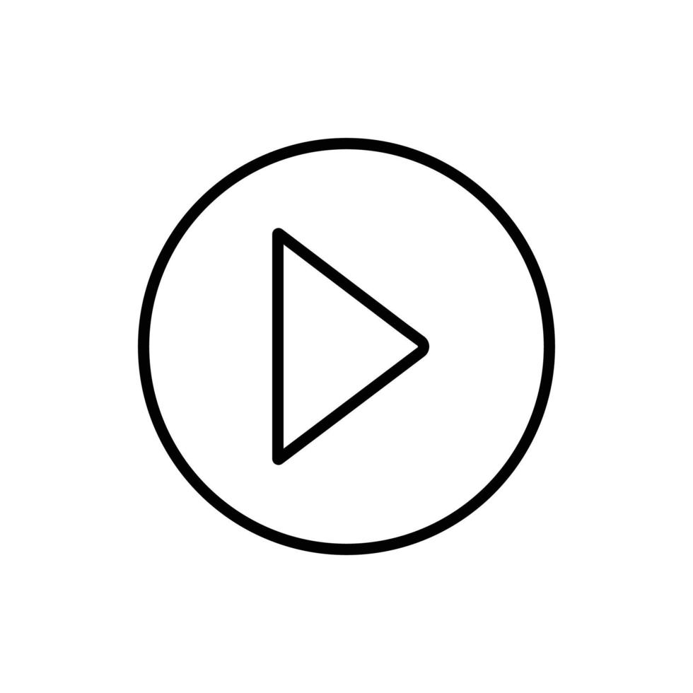 Play Button Vector Icon