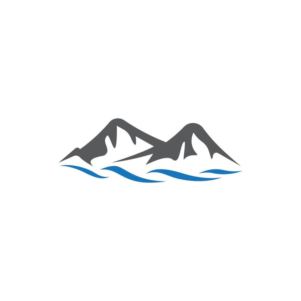 icono de vector de plantilla de logotipo de montaña