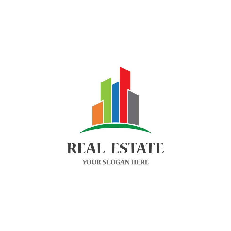 Real estate logo icon illustration vector