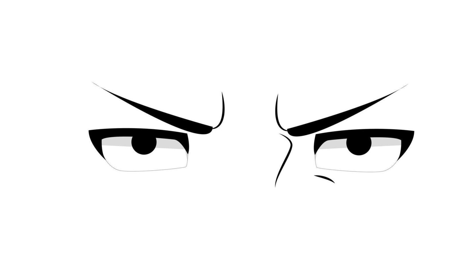 ilustración gráfica vectorial de los ojos de shikamaru vector