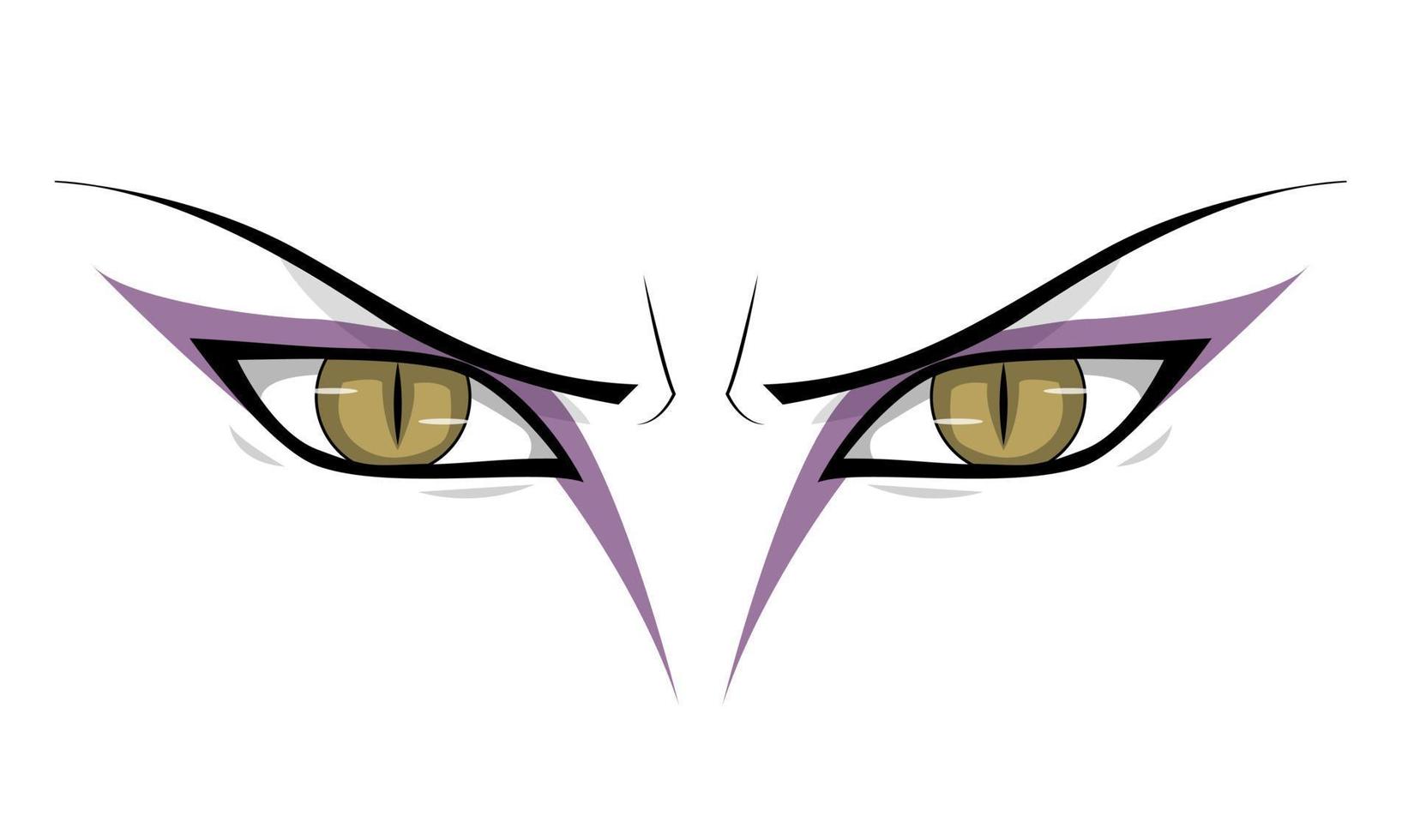 gráfico vectorial ilustrativo de los ojos de orochimaru en naruto vector