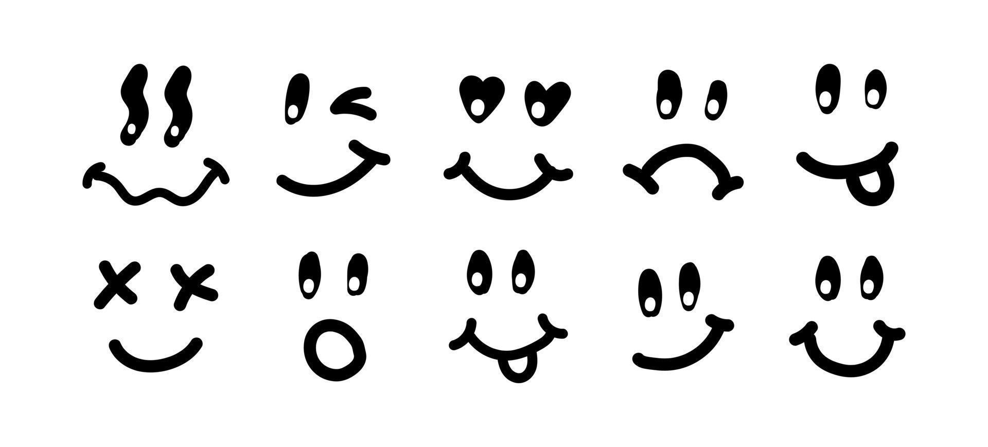 ilustración vintage de sonrisa de fusión. logotipo de cara de sonrisa de fusión psicodélica retro. sonrisa goteante. buen humor. pegatina emoji positiva. cara emoji maravillosa vectorial. vector