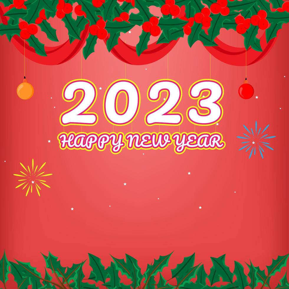 Christmas theme 2023 New Year Background vector