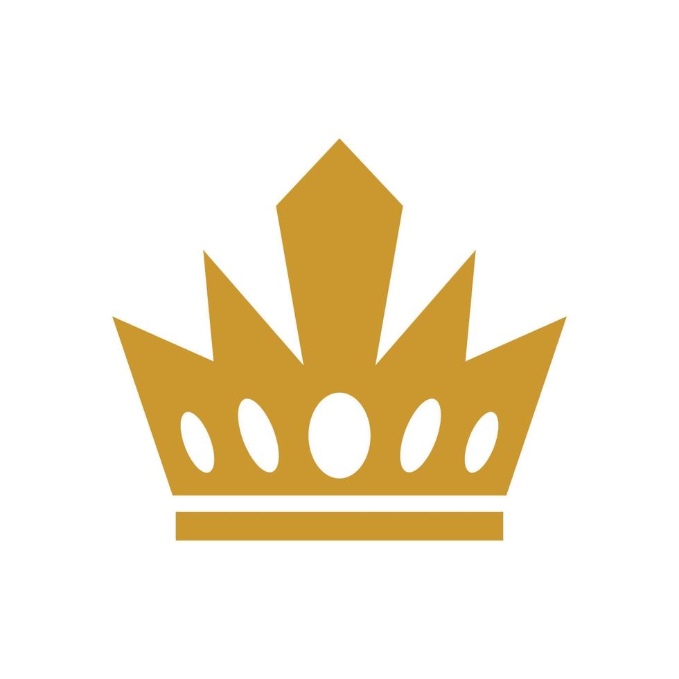 icono de vector de plantilla de logotipo de corona