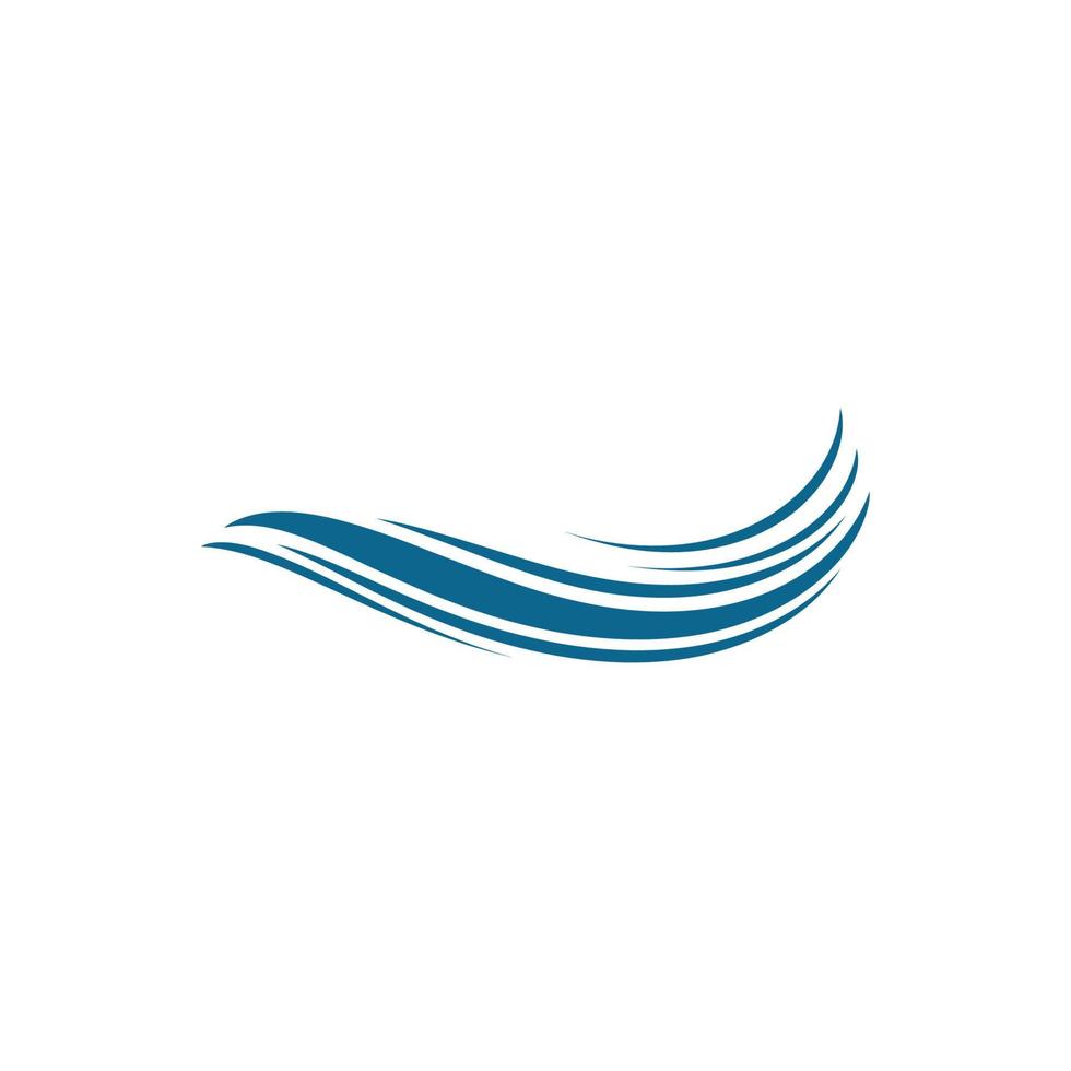 Water wave vector icon illustration