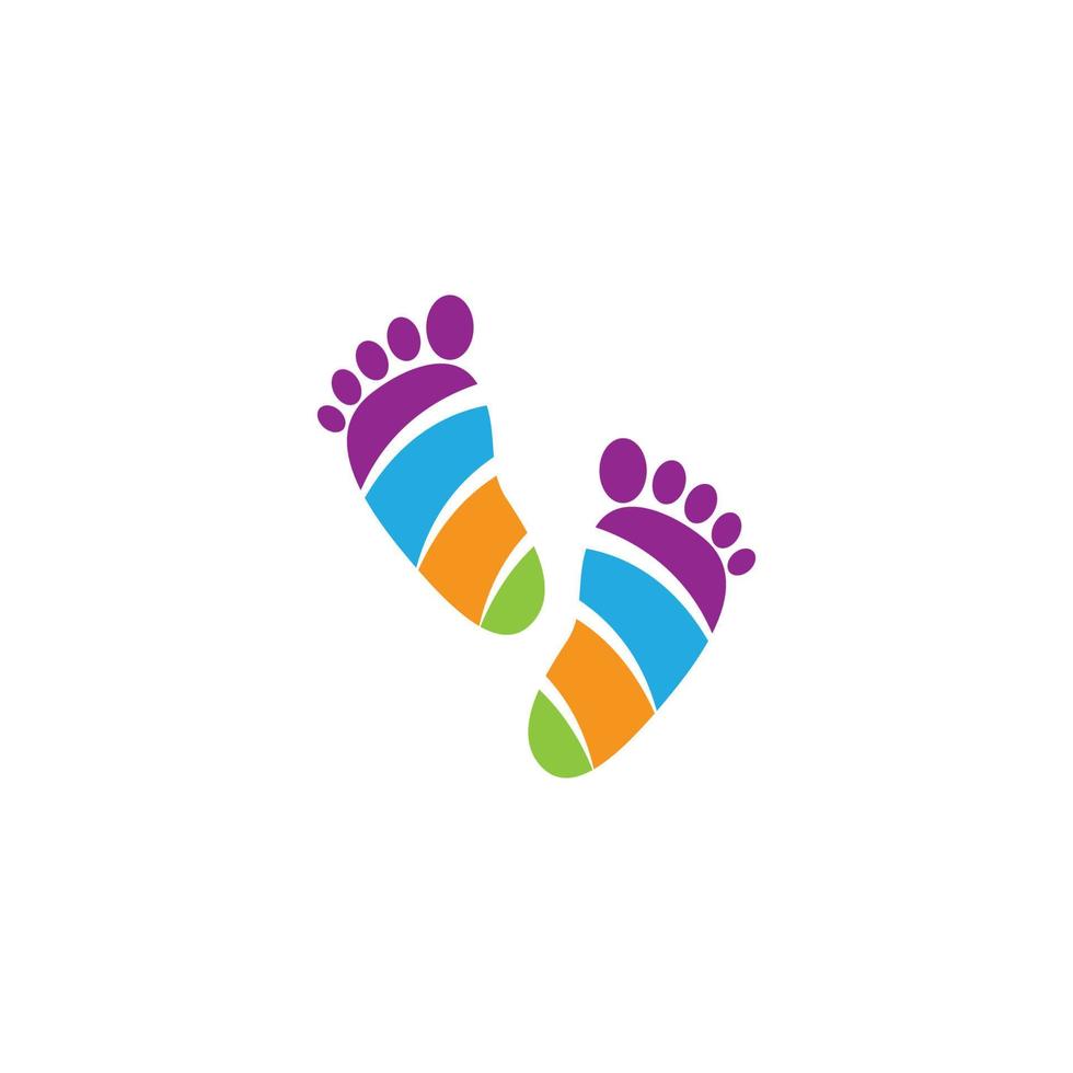 Foot therapist logo vector icon