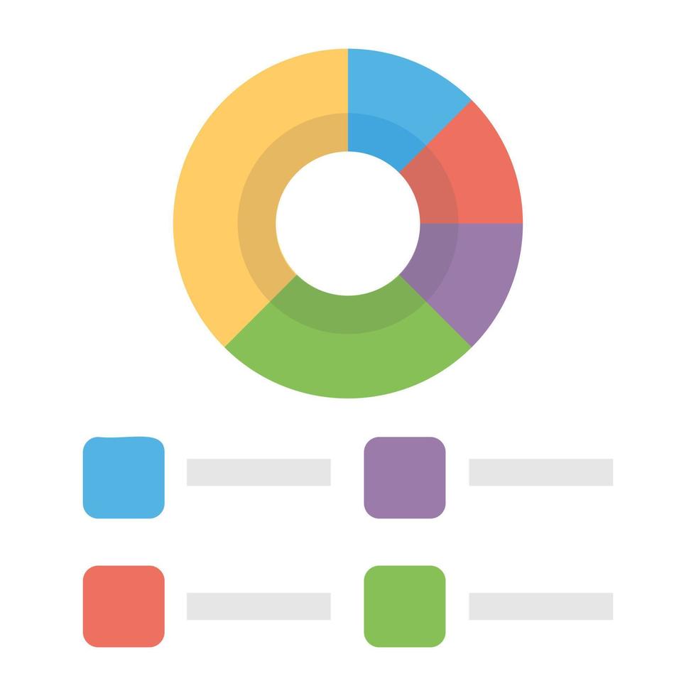 Trendy Doughnut Chart 14857718 Vector Art at Vecteezy