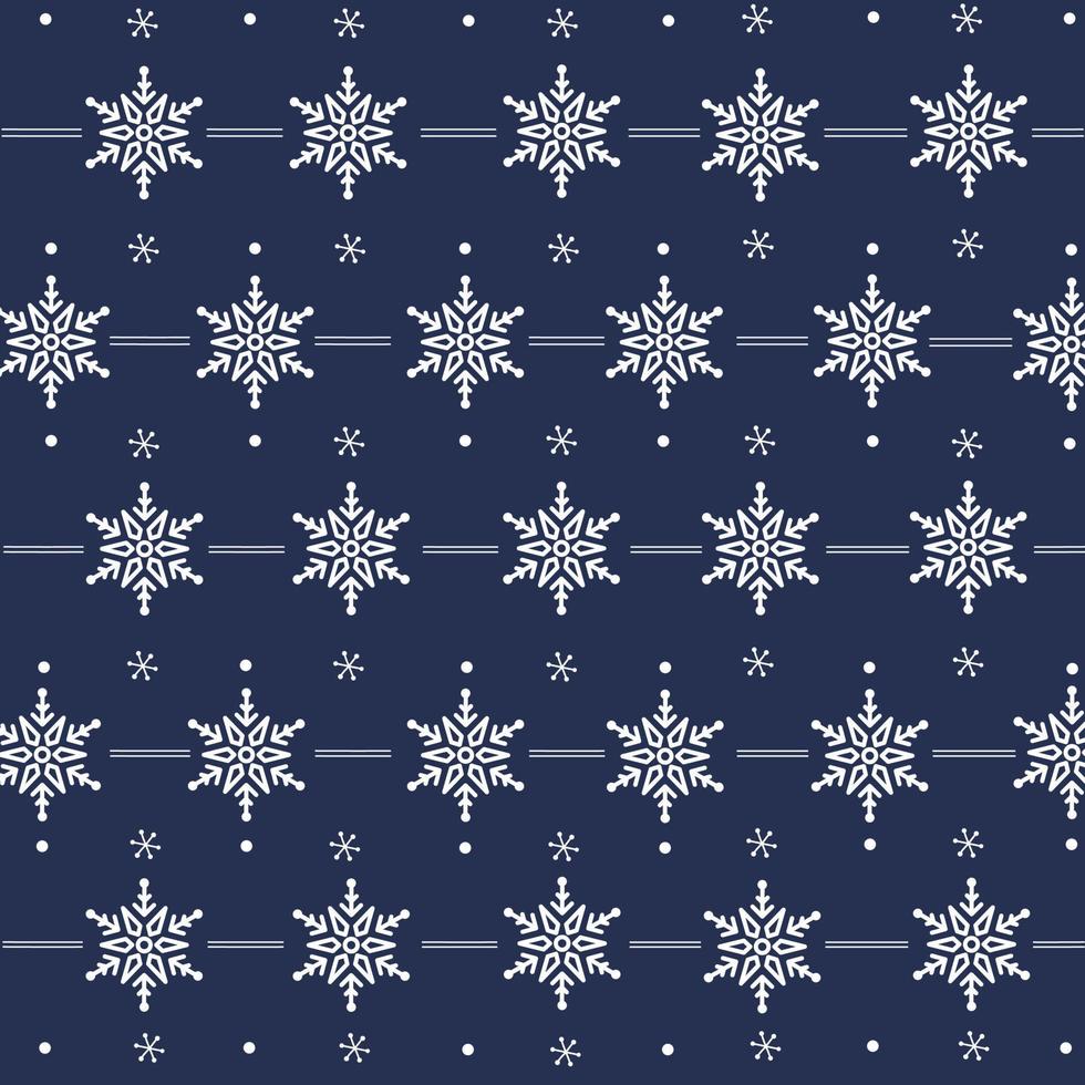 Christmas pattern, Christmas Decoration background. Snow flakes pattern vector