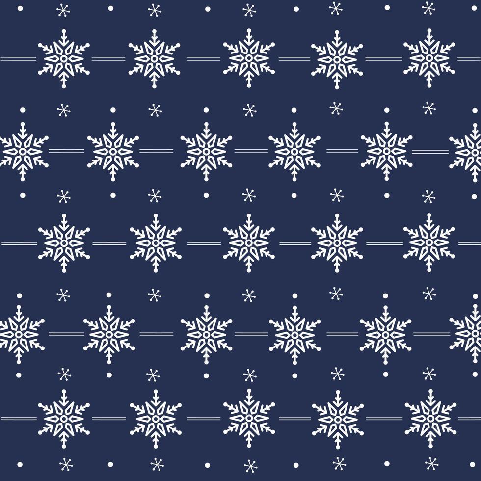 patrón de navidad, fondo de decoración de navidad. patrón de copos de nieve vector