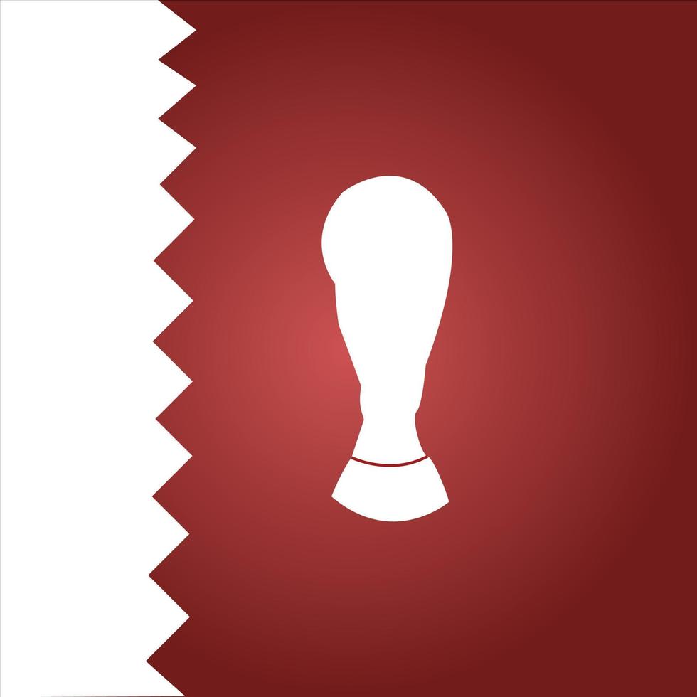 Football World Cup 2022 Qatar vector, Red background vector