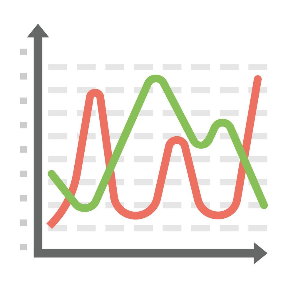 Trendy Sine Wave vector