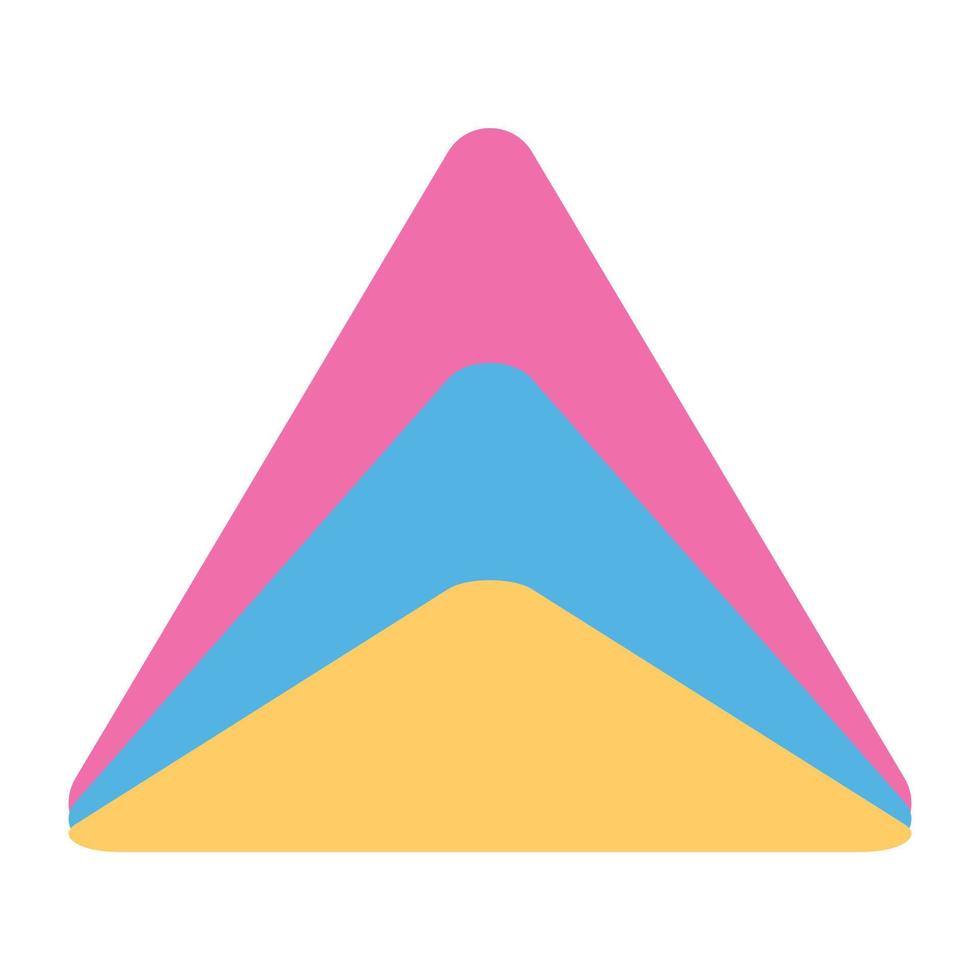 Trendy Pyramid Chart vector