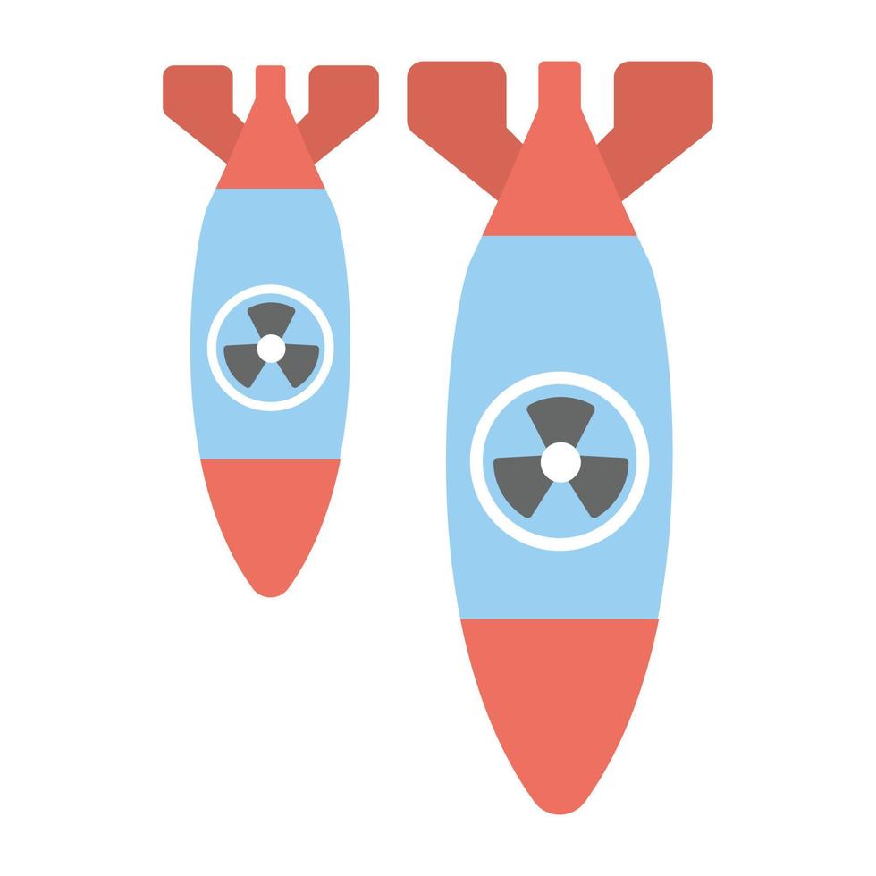 bomba nuclear de moda vector