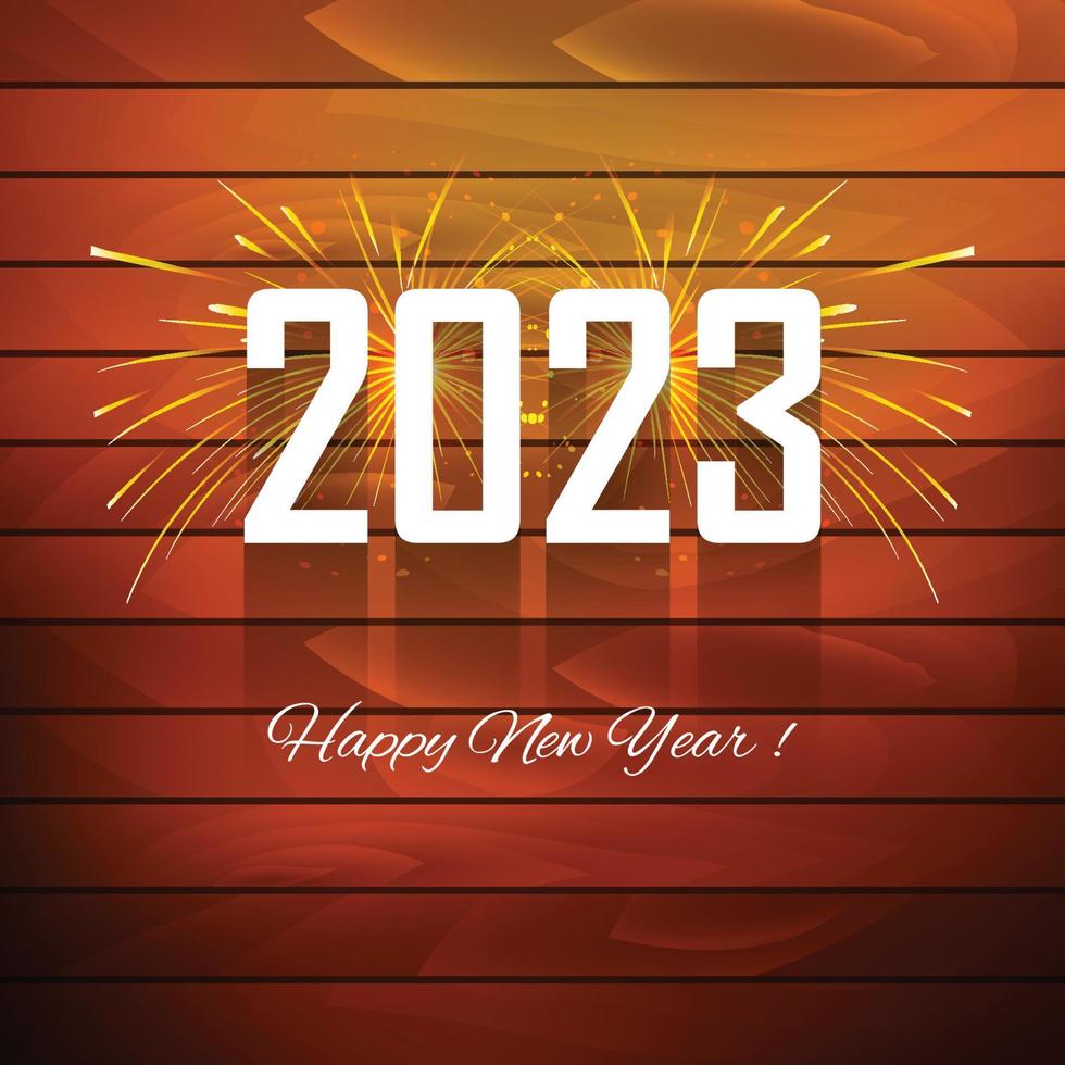 Fondo de vacaciones de tarjeta de celebración de año nuevo 2023 vector