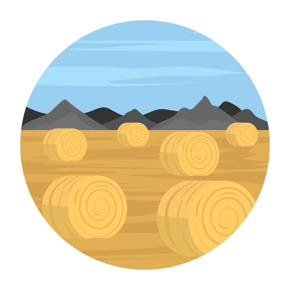 paisaje de campo de moda vector