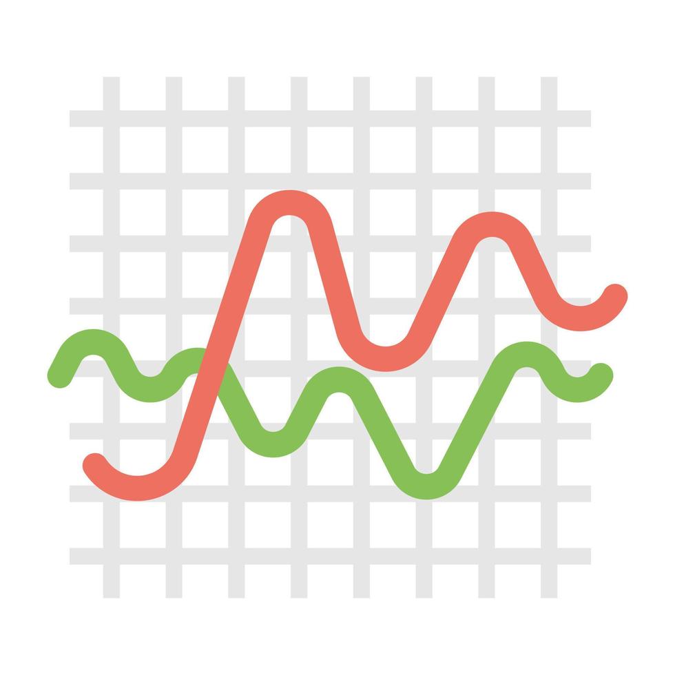 Trendy Sine Wave vector