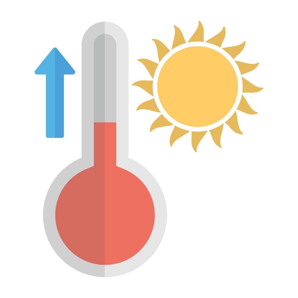 alta temperatura de moda vector