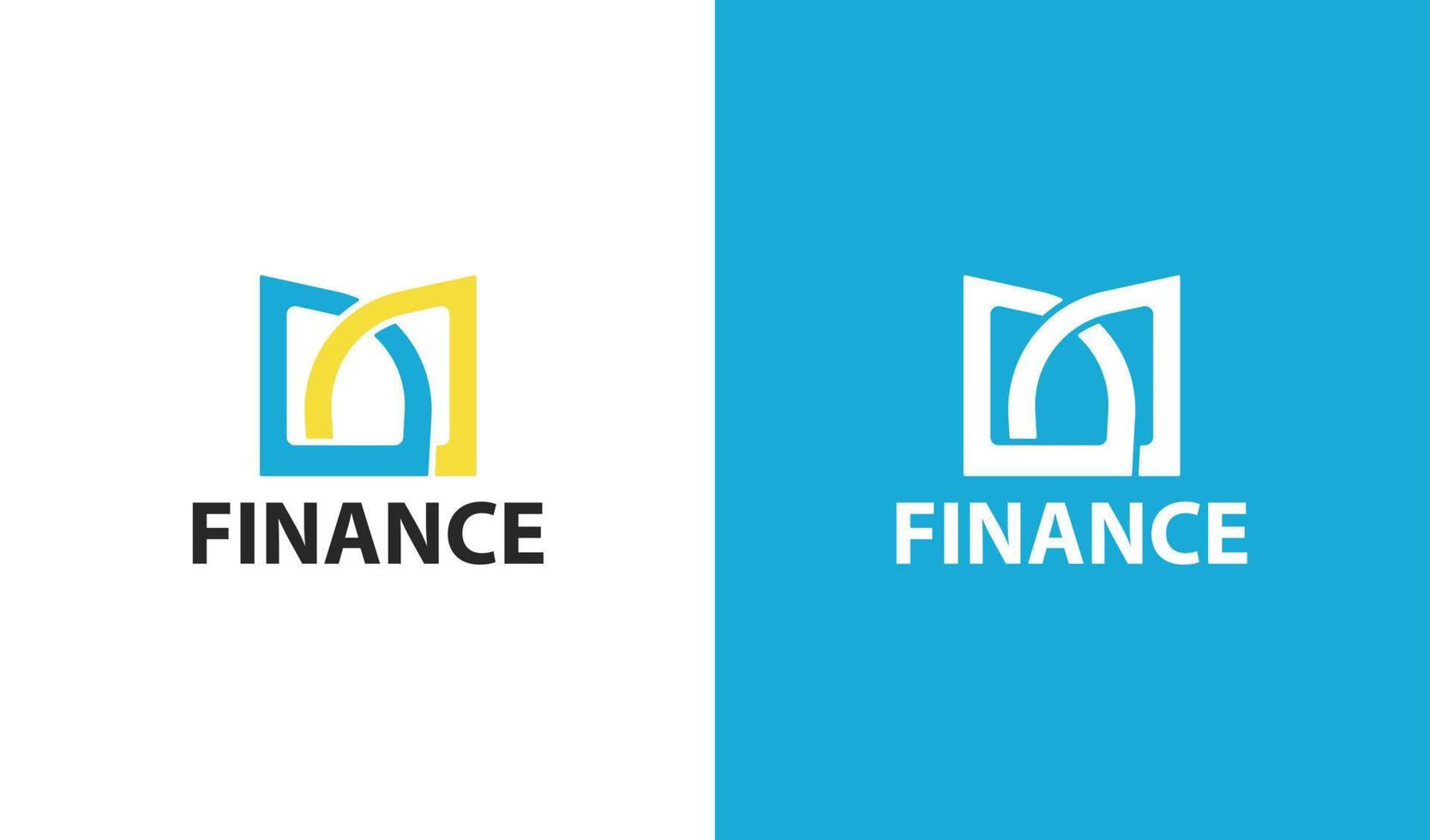 logotipo de empresa financiera abstracta vector