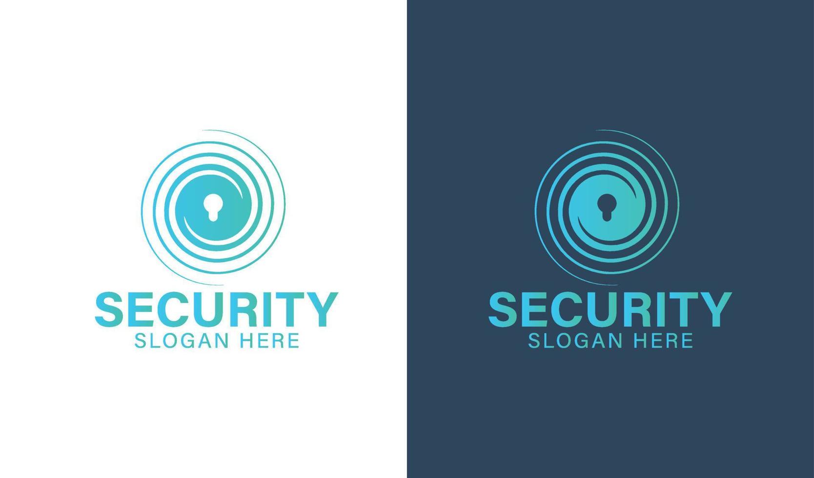 diseño simple del logotipo de la empresa de seguridad vector