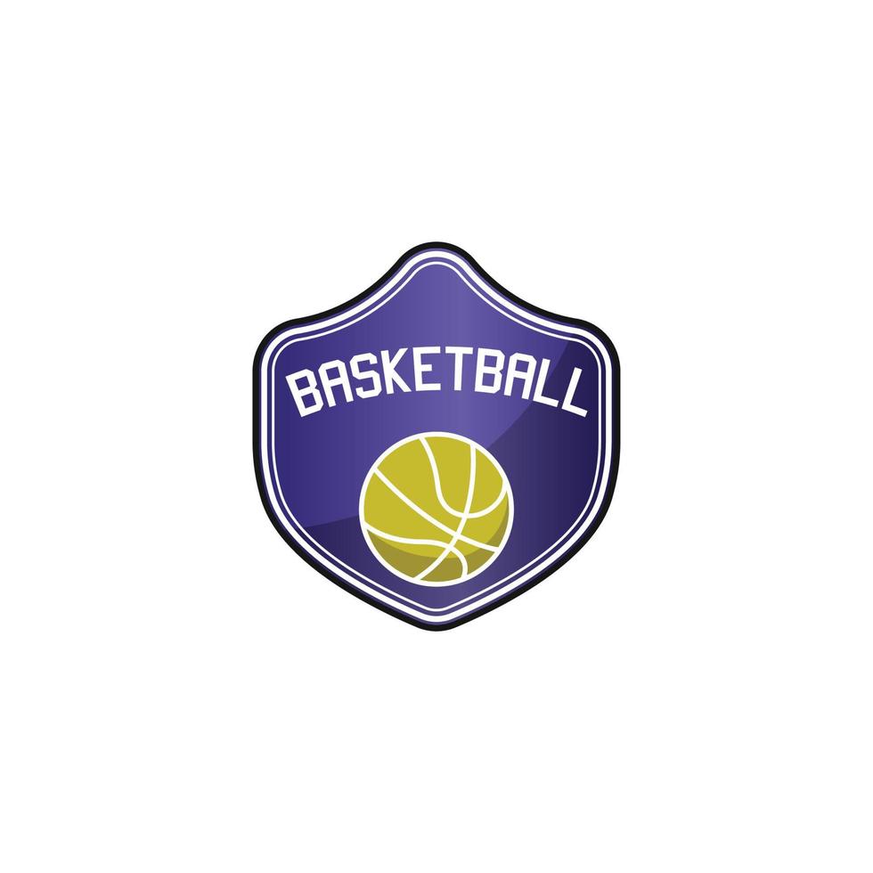 logotipo del equipo deportivo de baloncesto vector