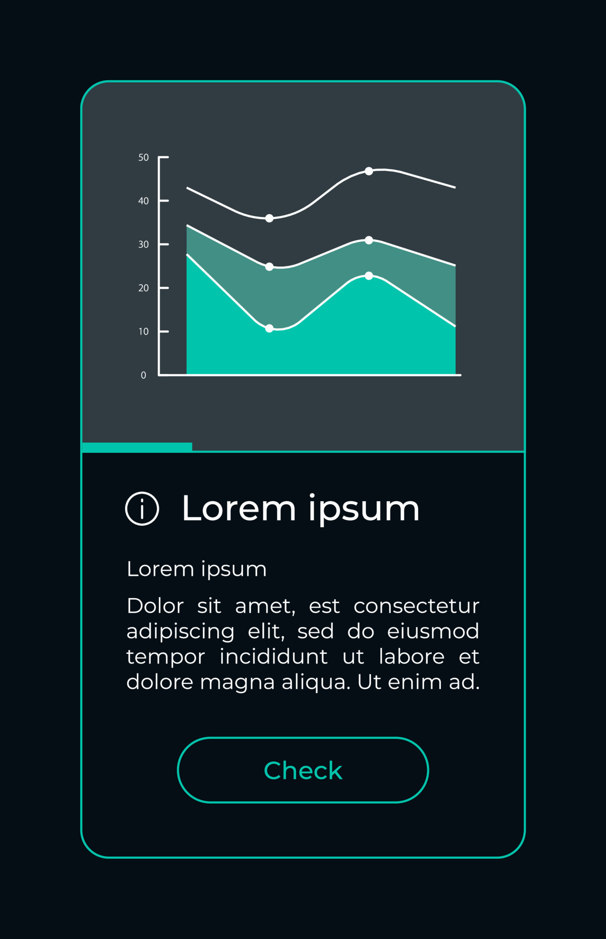Areas diagram UI element template. Editable isolated vector dashboard ...