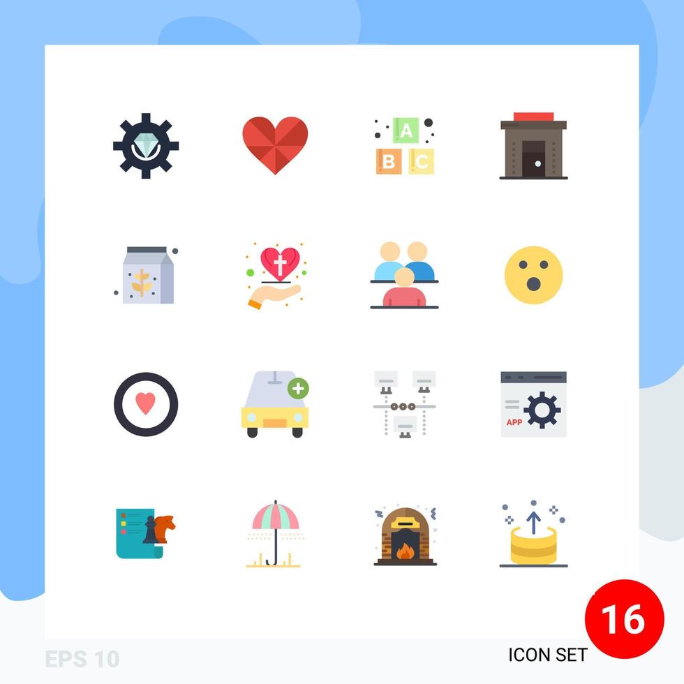 paquete de iconos de vector de stock de 16 signos y símbolos de línea para tienda de comercio electrónico bloques comerciales favoritos paquete editable de elementos de diseño de vector creativo