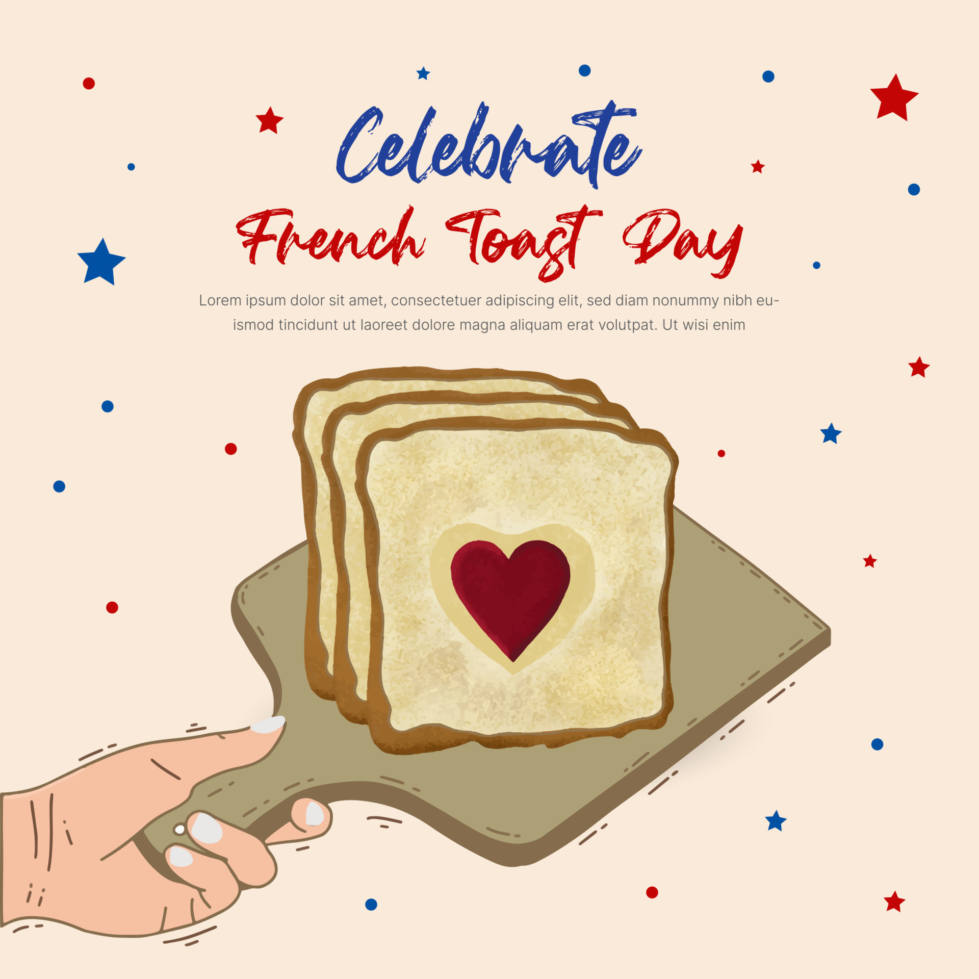 Happy French toast day, celebrate national french toast day, november