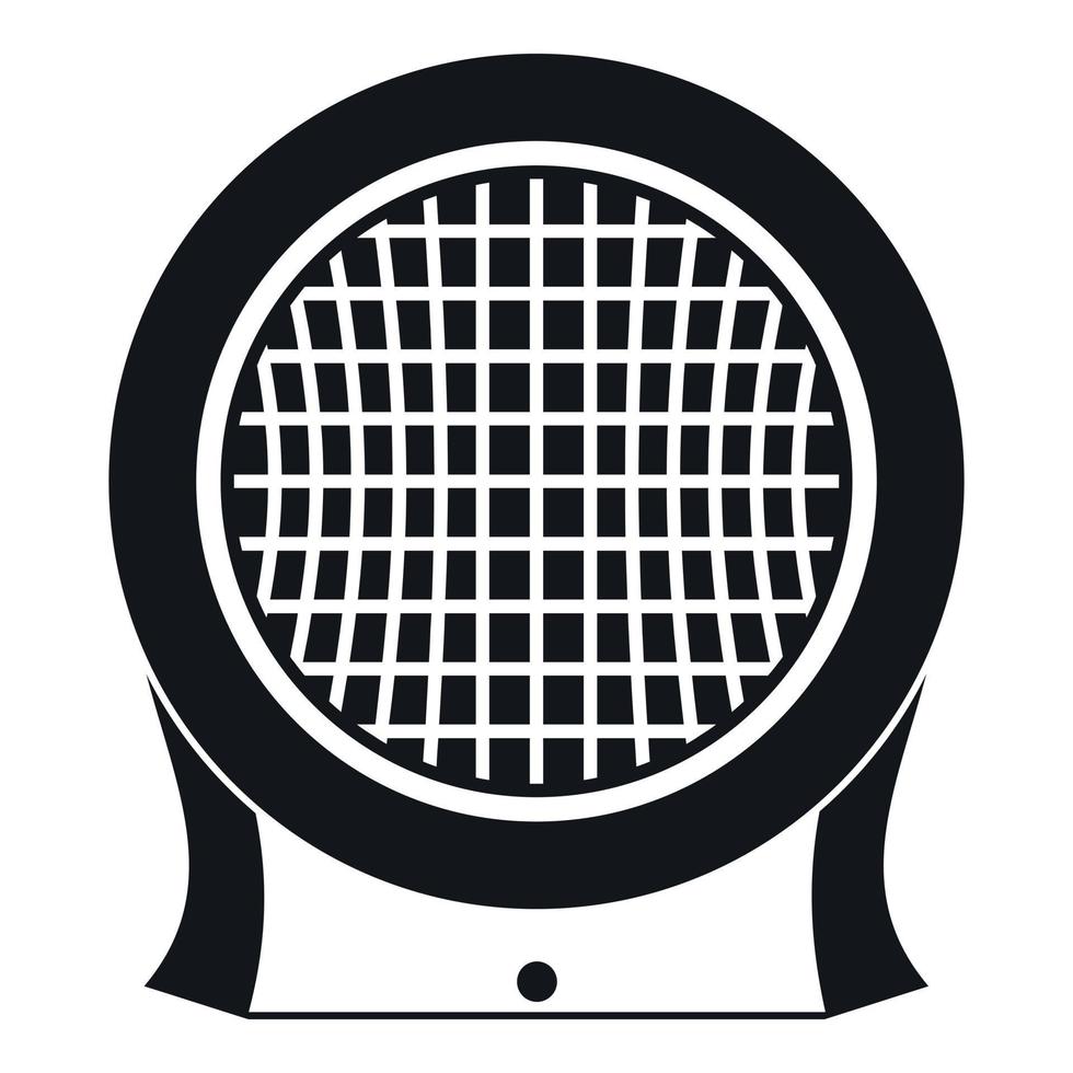 Electric heater icon, simple style vector