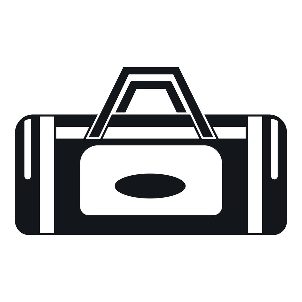 Road bag icon, simple style vector