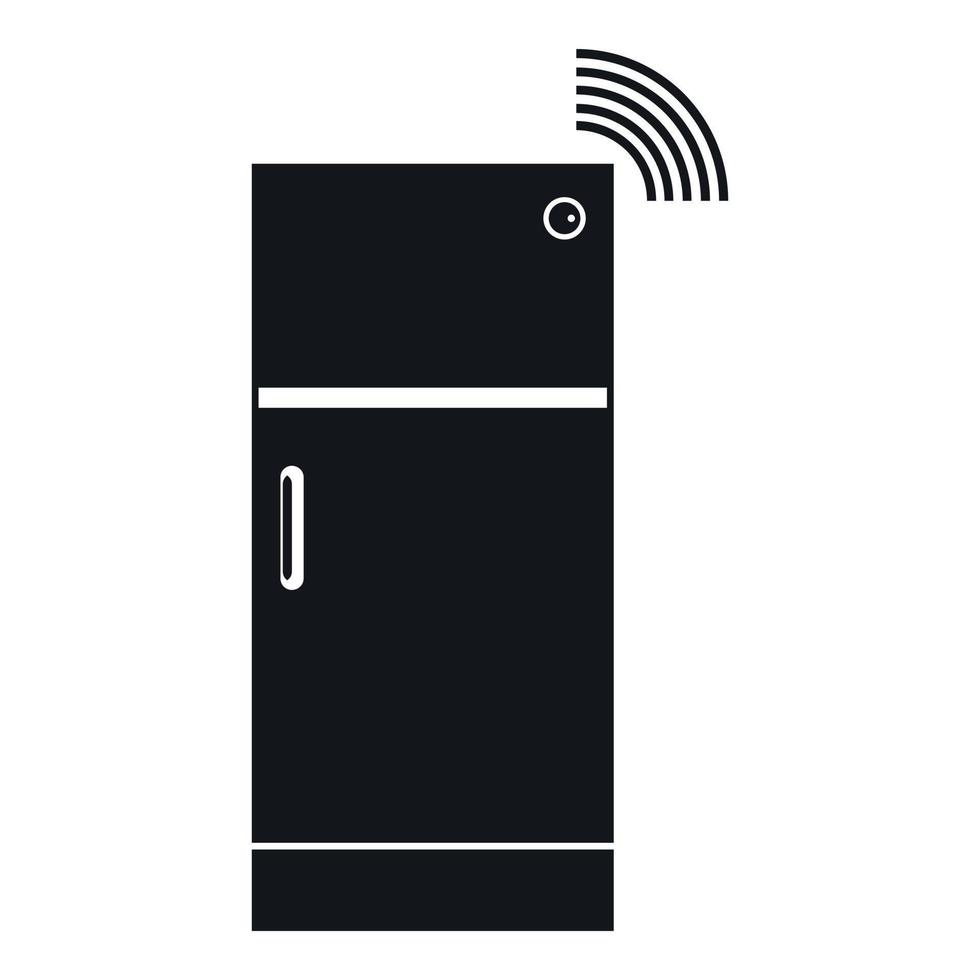 Fridge icon, simple style vector