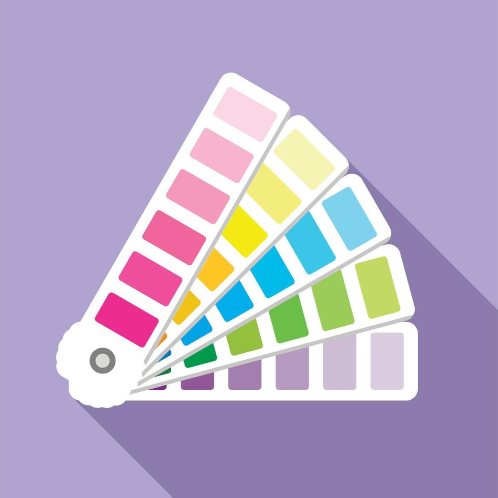 Cmyk picker icon, flat style vector