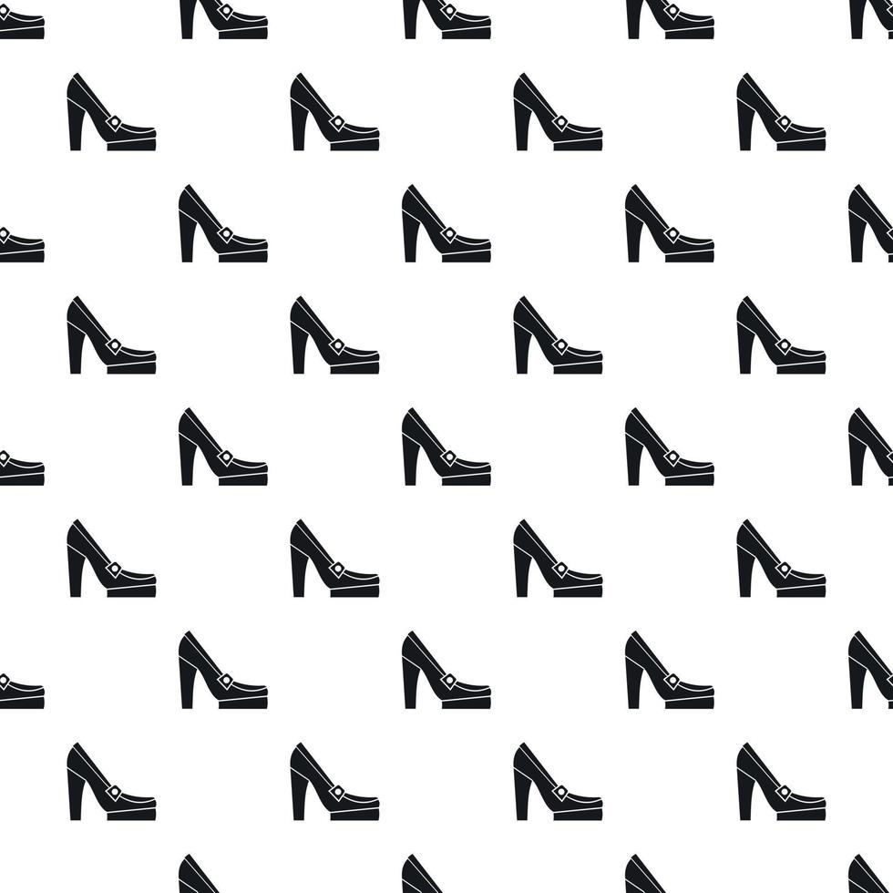 Women high heel shoe pattern, simple style vector
