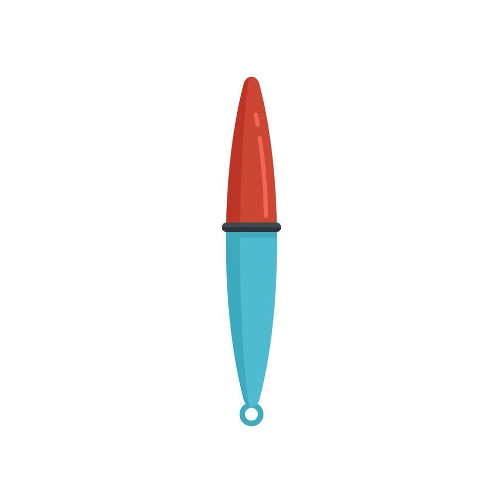 Bobber hook icon flat isolated vector