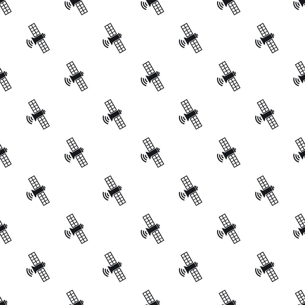 Satellite pattern, simple style vector