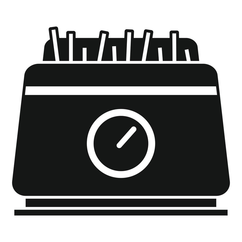 Fry appliance icon simple vector. Deep fryer vector