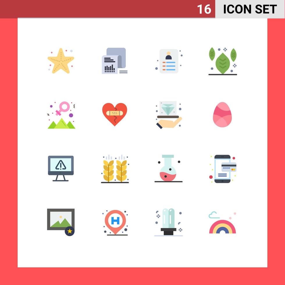 Mobile Interface Flat Color Set of 16 Pictograms of outstanding achievement questionnaire thanksgiving autumn Editable Pack of Creative Vector Design Elements