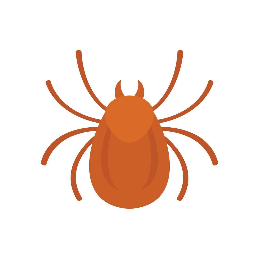 Forest bug icon flat isolated vector