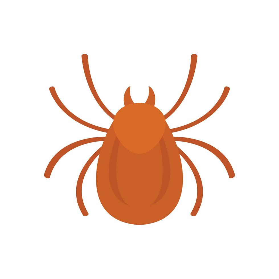 Forest bug icon flat isolated vector