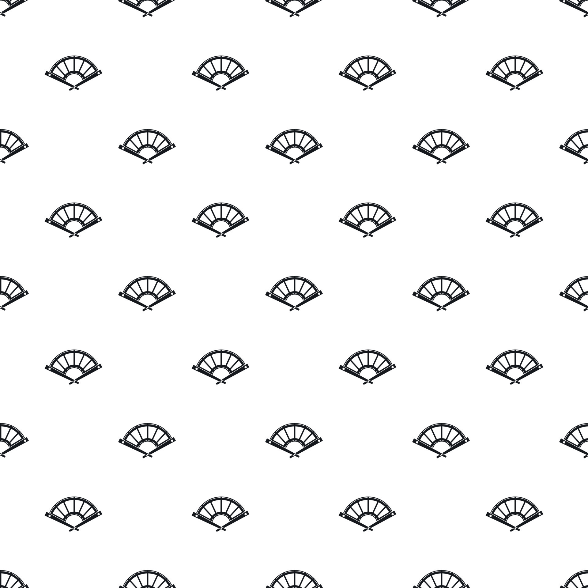 Fan pattern, simple style 14860181 Vector Art at Vecteezy