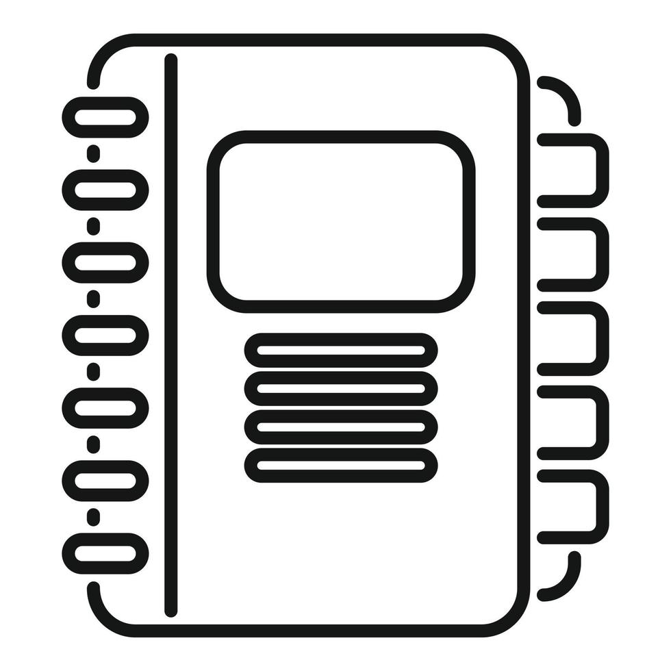 Folder social icon outline vector. System platform vector