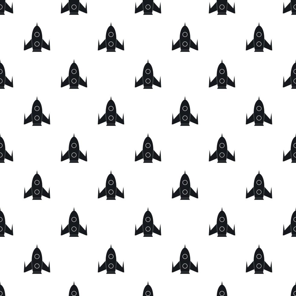 Universal rocket pattern, simple style vector