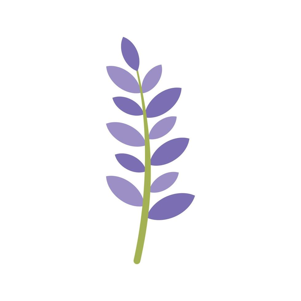 primavera lavanda icono plano aislado vector